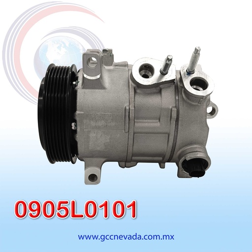 [0905L0101] COMPRESOR DODGE JOURNEY 2.4L AÑO 09/20 / AVENGER 08/14 / CHRYSLER SEBRING 07/10 / 200 11/14 T/P 6PK R-134-A 12V 120MM 6SEU16C NEVADA ASIA