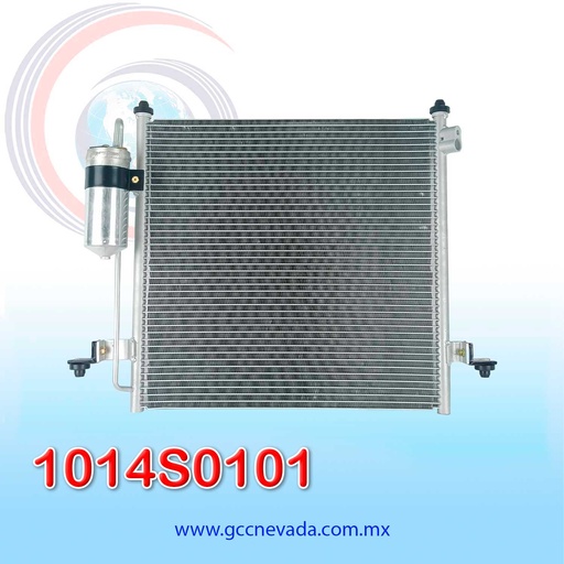 [1014S0101] CONDENSADOR MITSUBISHI L-200 AÑO 05/15 R-134-A C/FILTRO NEVADA ASIA