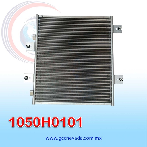 [1050H0101] CONDENSADOR INTERNATIONAL 3200 / NAVISTAR 4000 AÑO 11-13 R-134-A S/FILTRO NEVADA
