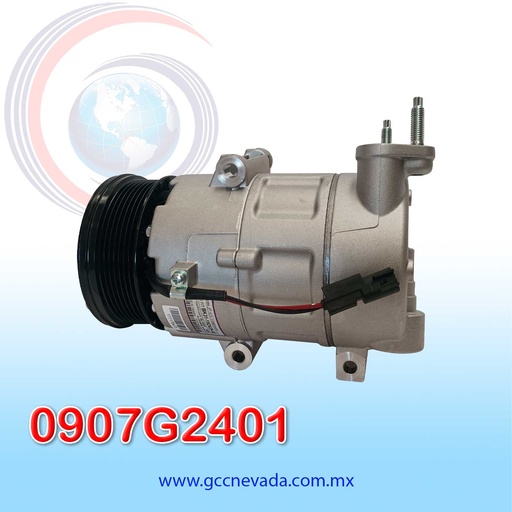 [0907G2401] COMPRESOR FORD TRANSIT-150 250/350/350 HD 3.2L DIESEL AÑO 15-19 VS16 R-134-A 7PK 108MM 12V ASIA