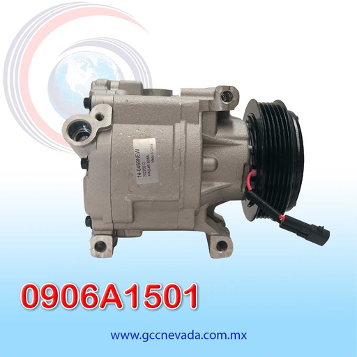[0906A1501] COMPRESOR FIAT 500 AÑO 12-19 / PANDA 07-12 SCSB06C 5PK 12V 105MM ASIA