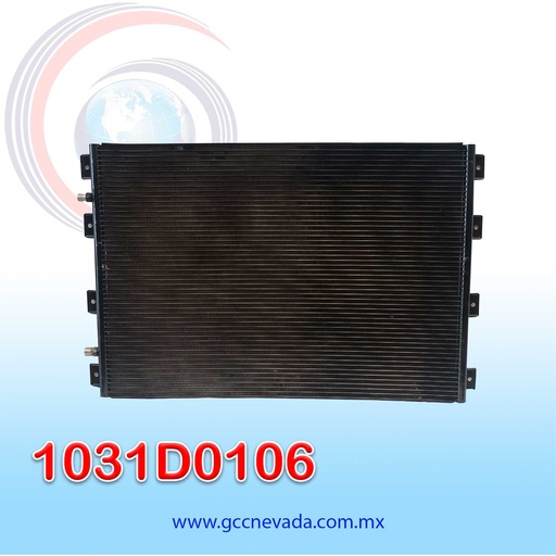[1031D0106] CONDENSADOR KENWORTH T880 AÑO 96-99 / W900 98-99 S/FILTRO R-134-A NEVADA ASIA