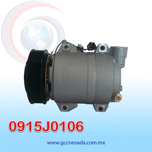 [0915J0106] COMPRESOR NISSAN URVAN AÑO 10/22 GASOLINA DKS17D7 GRV08 7PK  12V R-134-A  ASIA