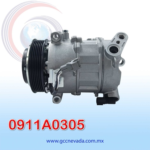 [0911A0305] COMPRESOR CHRYSLER 200 AÑO 15-17 / JEEP CHEROKEE  14-22 R-134-A 12V 120MM 6PK 7SBH17C ASIA
