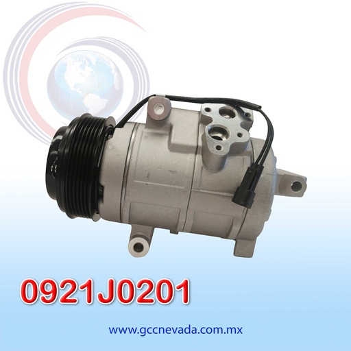 [0921J0201] COMPRESOR MAZDA CX-9 AÑO 07-15 6PK 110MM 12V R-134-A 10S20C ASIA