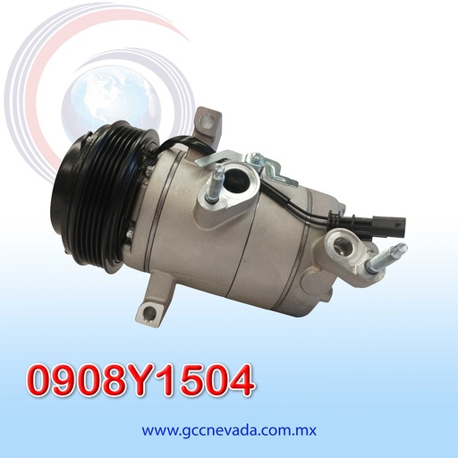 [0908Y1504] COMPRESOR CHEVROLET ONIX TURBO AÑO 19/23 / TACKER TURBO R-134-A 5PK 12V  ASIA