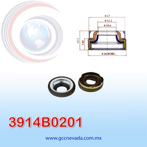 [3914B0201] SELLO COMPRESOR MITSUBISHI LANCER / GALANT MX-MF / MSC90C / MSC105C / PANASONIC CON ARO NEVADA ASIA
