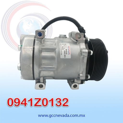 [0941Z0132] COMPRESOR 709 SD7H15 BERGSTROM INTERNACIONAL PRO STAR / NAVISTAR R-134-A T/P 8PK 12V ASIA