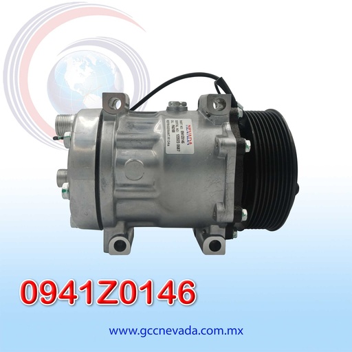 [0941Z0146] COMPRESOR 709 SD7H15 8235 TOMA HORIZONTAL O-RING KG R-134-A T/P 8PK 119MM 24V NEVADA ASIA