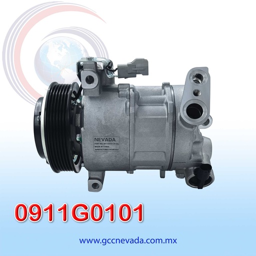 [0911G0101] COMPRESOR JEEP COMPASS AÑO 17-22 6PK 111MM 12V 6SEU14C NEVADA ASIA