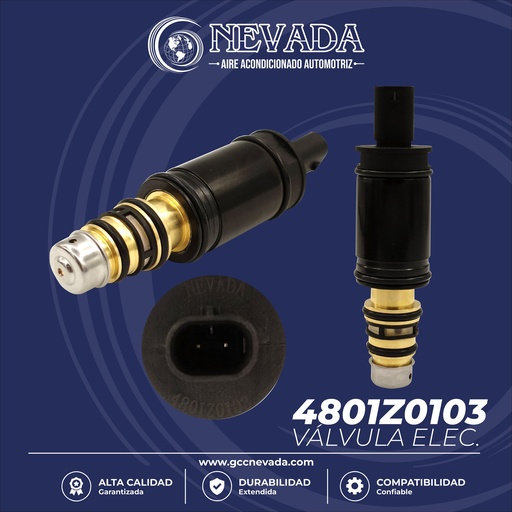 [4801Z0103] VALVULA DE C/ELECT BMW / GMC / CHEVROLET / FORD DENSO 6SE/7SE 75MM NEVADA ASIA
