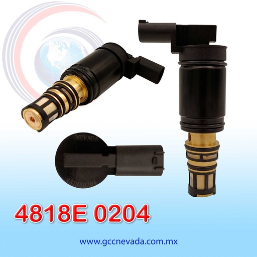 [4818E 0204] VALVULA DE C/ELECT TOYOTA CAMRY/HIGHLANDER/DENSO 5SE09C/5SE12C/6SEU16 96MM C/HORIZONTAL NEVADA ASIA