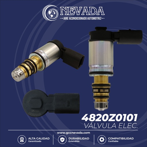 [4820Z0101] VALVULA DE C/ELECT VOLKSWAGEN / SKODA / BMW DENSO 6SEU14C/7SEU16C 75MM NEVADA ASIA