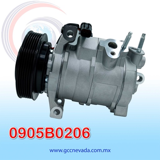 [0905B0206] COMPRESOR RAM 1500 AÑO 11-13 / 2500/3500 11-24 / 4000 11-20 / 4500/5500 14-20 R-134-A T/P 6PK 124MM 12V 10SRE18C NEVADA ASIA