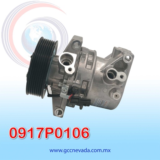 [0917P0106] COMPRESOR RENAULT DUSTER/OROCH/CAPTUR  AÑO 17-20 2.0L T/P R-134-A 7PK 108MM 12V CR08B NEVADA ASIA