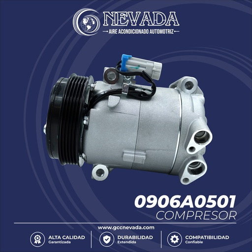[0906A0501] COMPRESOR FIAT UNO AO 16/19 6PK 12V NEVADA