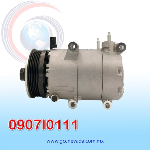 [0907I0111] COMPRESOR FORD FIESTA / TITANIUM / ECOSPORT AÑO 15-18 2.0L T/P R-134-A 5PK 117MM 12V  VS16 NEVADA ASIA