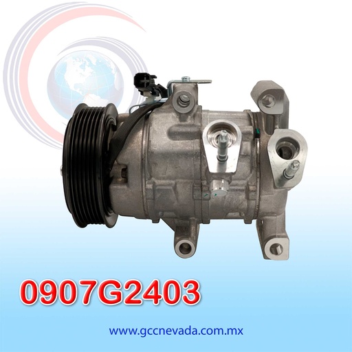 [0907G2403] COMPRESOR FORD FIGO AÑO 16-19 / TRANSIT 13-19 / FORD TURNEO 13-19 6PK 110MM 12V 10SRE13C NEVADA ASIA