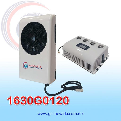 [1630G0120] EQUIPO A/C UNIVERSAL ELECTRICO 4 REJILLAS P/TRANSPORTE PESADO 10000 BTU 24V R-134-A NEVADA ASIA