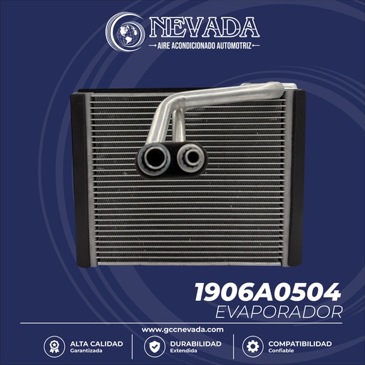 [1906A0504] EVAPORADOR FIAT UNO / 500 AÑO 15/19 (WASHER) NEVADA ASIA