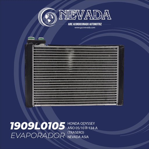 [1909L0105] EVAPORADOR HONDA ODYSSEY AÑO 05-10 R-134-A (TRASERO) NEVADA