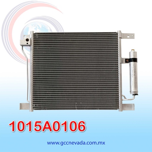 [1015A0106] CONDENSADOR NISSAN SENTRA 1.6L AÑO 17-19 R-134-A C/FILTRO NEVADA ASIA